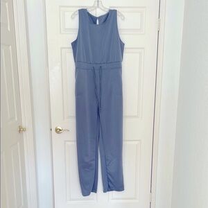 Stylish Blue/Gray Jumpsuit